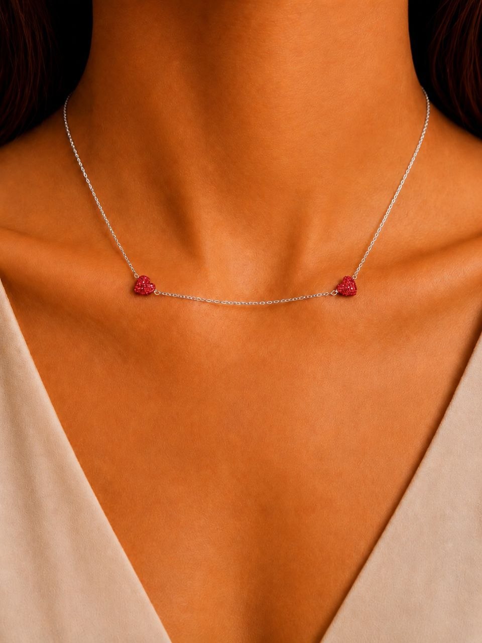 Twin Heart Necklace
