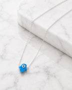 Classic Blue Hamsa Necklace