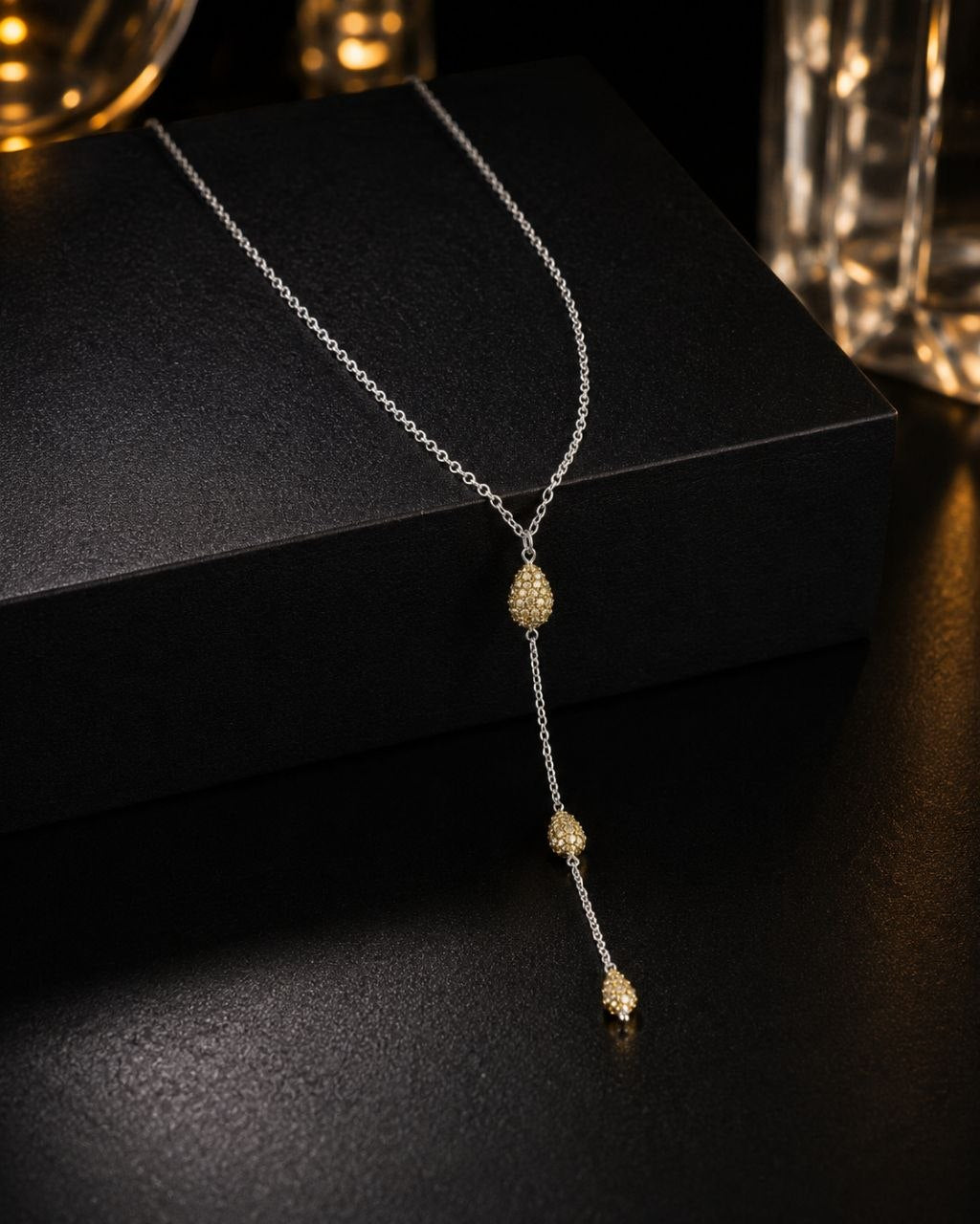 Celeste Golden Cascade Necklace