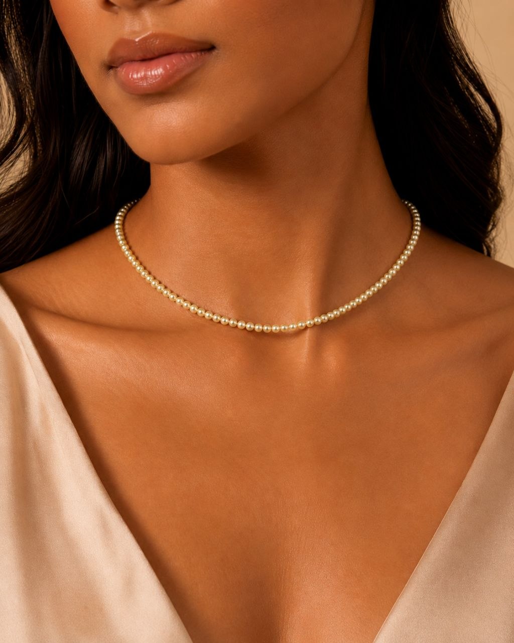 Golden Aurora Pearl Necklace